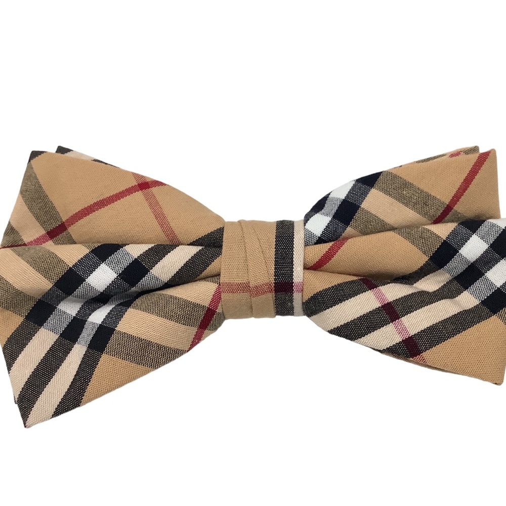 Men’s New Check Plaid Pre-Tied Bow Tie
